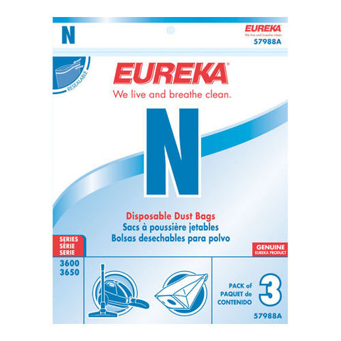 Eureka Style N Canister Vacuum Cleaner Bags 3pk