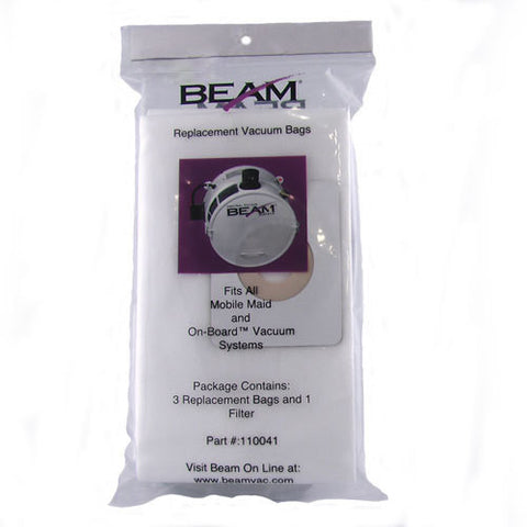 Beam Mobile Maid Central Vacuum Cleaner Bags 3pk