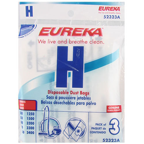 Eureka Style H Canister Vacuum Cleaner Bags 3pk