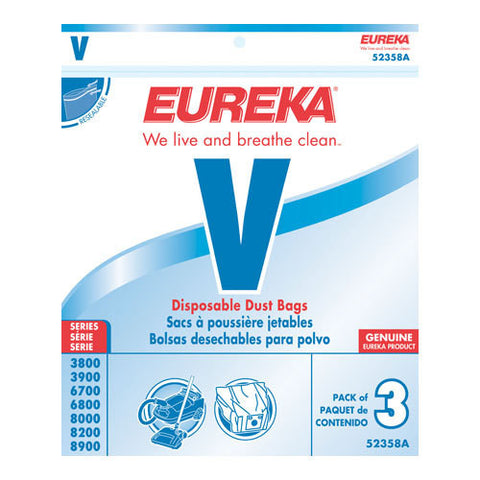 Eureka Style V Canister Vacuum Cleaner Bags 3pk