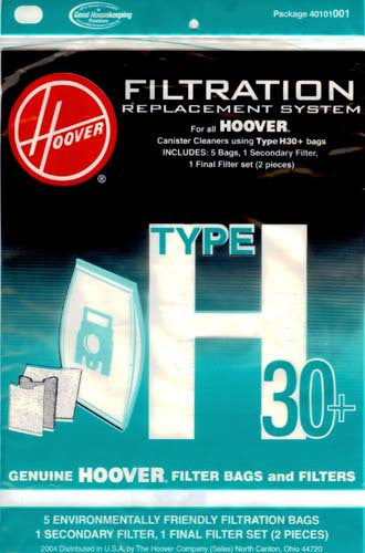 Hoover Style H30 Canister Vacuum Cleaner Bags 5pk